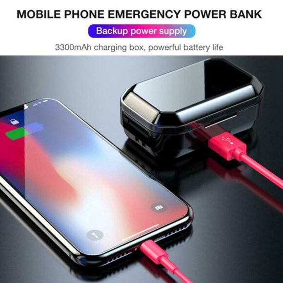 TWS 5.0 Bluetooth v5.0 9D Stereo Earphone Wireless Earphones - Picture 6 of 8